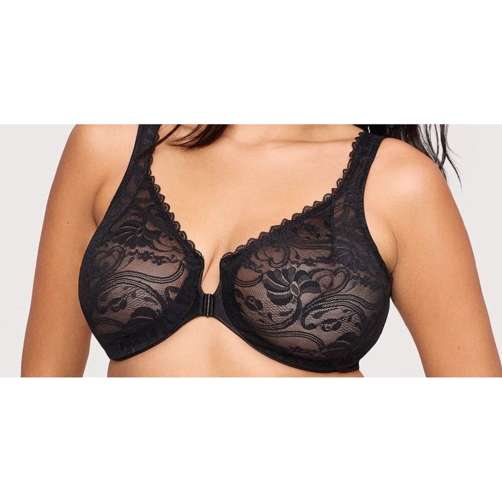 GLAMORISE 9245 Lacy Front-close WonderWire bra 30G